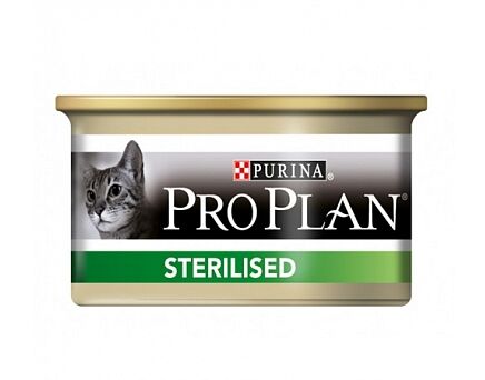 Pro Plan Sterilised влажный корм для стерилизованных кошек Лосось+Тунец 85гр консервы