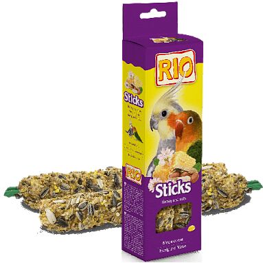 RIO Sticks палочки для средних попугаев Мед/Орехи 2*75г