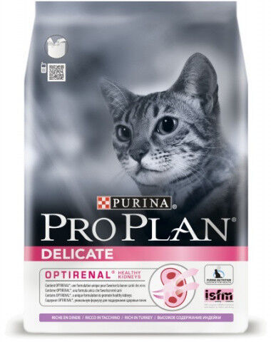 Pro Plan Delicate сухой корм для кошек с чувствительным пищеварением Индейка 200г