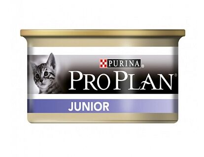 Pro Plan Junior влажный корм для котят Курица+печень мусс 85гр консервы