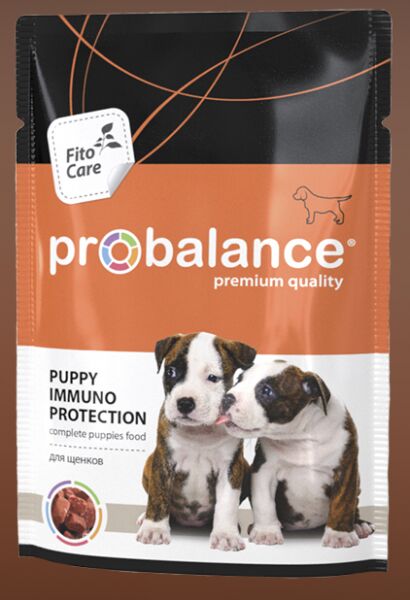 ProBalance Puppy Immuno Protection влажный корм для щенков с говядиной 100 гр пауч