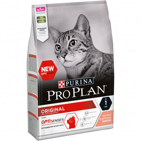 Pro Plan Adult Cat сухой корм для взрослых кошек Лосось/рис 3кг