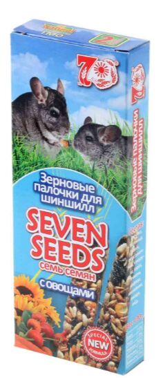 Seven Seeds SPECIAL Лакомство Палочки для шиншилл Овощи 2шт 100гр