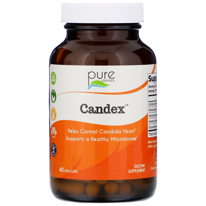 Pure Essence, Candex, 40 вегетарианских капсул