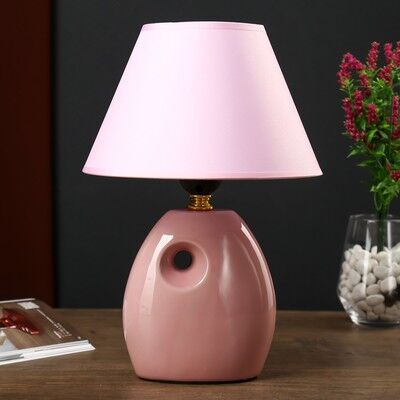 Настольная лампа 4104 1х60W E27 розовый 20х29 см