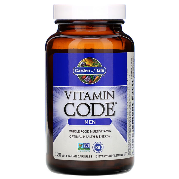 Garden of Life, Vitamin Code, для мужчин, 120 вегетарианских капсул