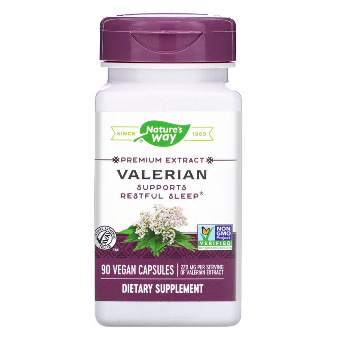 Nature&amp;#x27 - s Way, Valerian, 220 mg, 90 Vegan Capsules