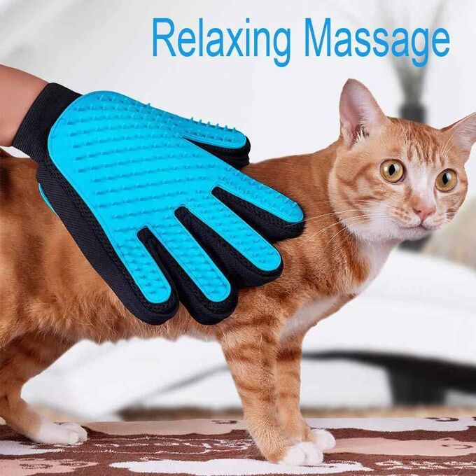 Резиновые перчатки для груминга кошек и собак