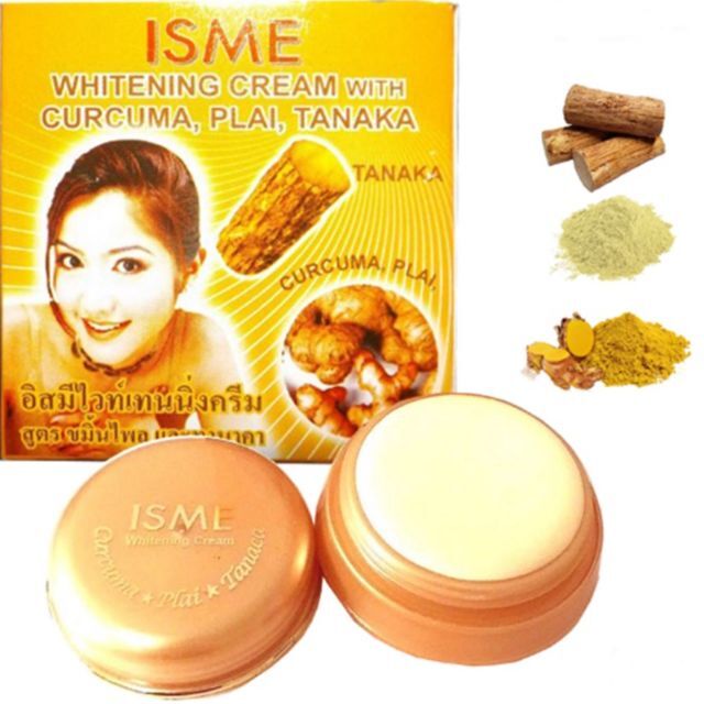 Isme Отбеливающий крем для лица c куркумой, танакой и имбирем Whitening Cream with Curcuma, Plai, Tanaka