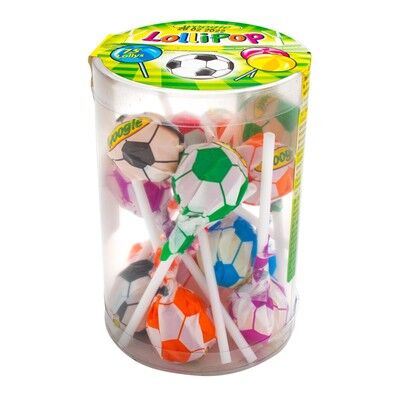 Леденцы на палочке Woogie mix Football, 150 г