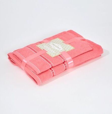 Prestige Комплект из 2х махровых полотенец розовый коралл