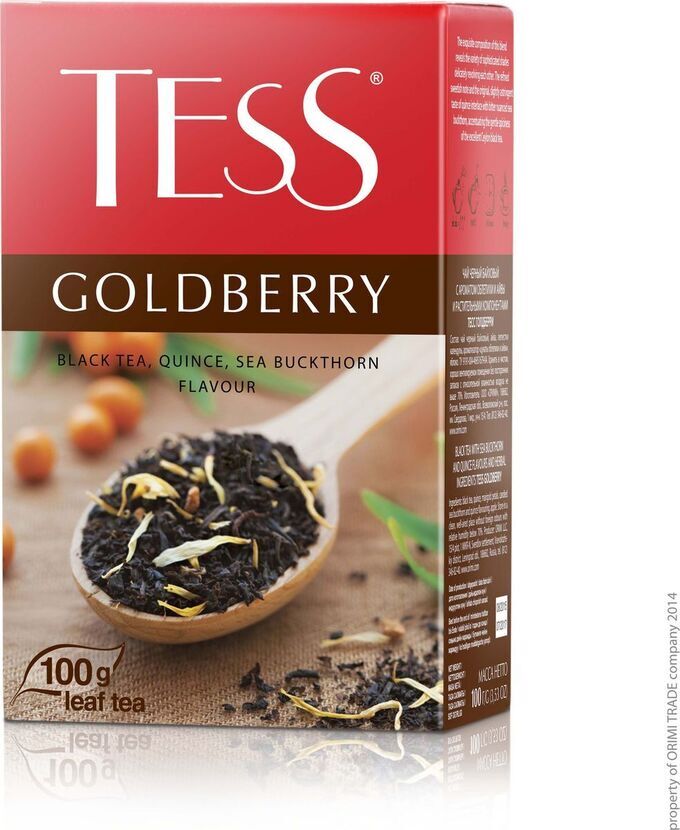 Чай Тесс Goldberry tea 100г 1/15, шт
