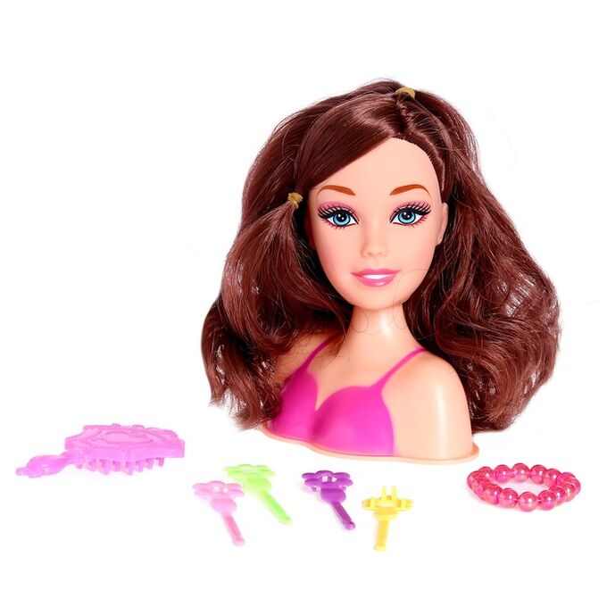 Кукла-манекен для создания причёсок «Машенька», с аксессуарами