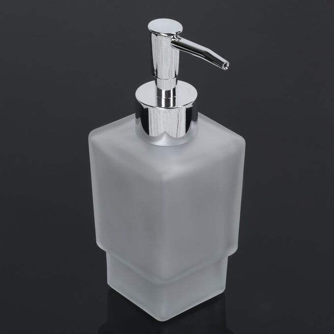 СИМА-ЛЕНД Дозатор для жидкого мыла «Квадро», 250 мл, стекло, матовый