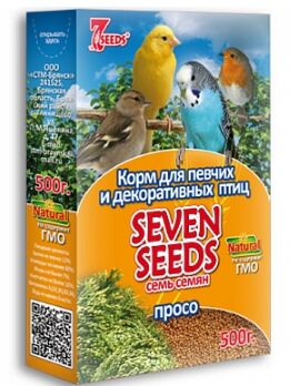 Seven Seeds корм для всех видов птиц Просо 500гр