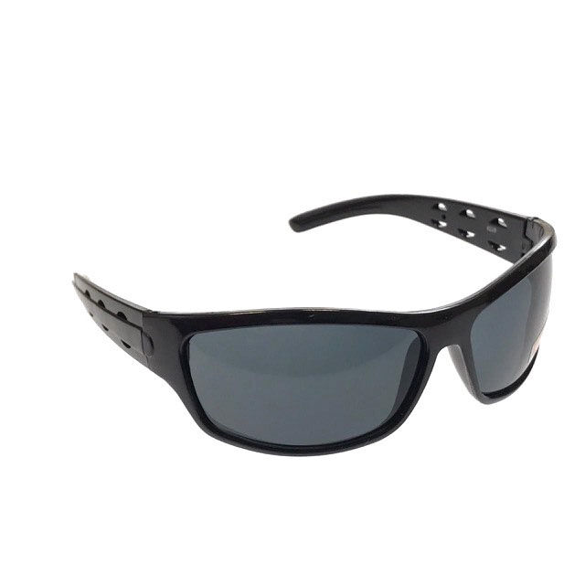 Стильные мужские очки Krion в чёрной оправе с чёрными линзами.