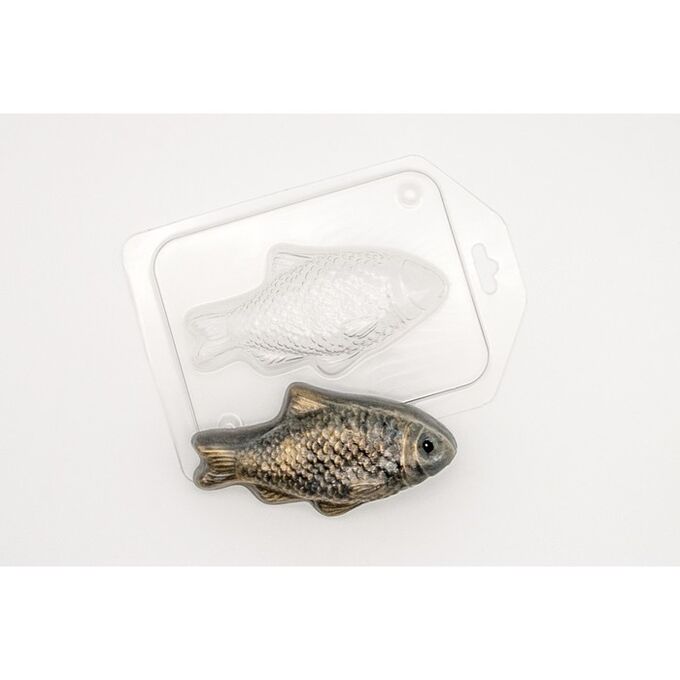 Пластиковая форма для мыла &quot;Золотая рыбка&quot; 10,5х5,5 см