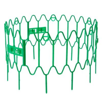 Кустодержатель для клубники, d = 15 см, h = 18 см, пластик, набор 10 шт., зелёный, «Волна»