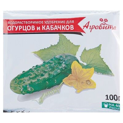 Удобрение минеральное Агровита Для огурцов и кабачков, 100 г