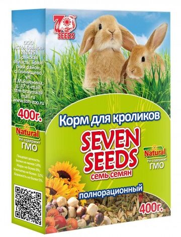 Семь Семян корм для кроликов 400г полнорационный