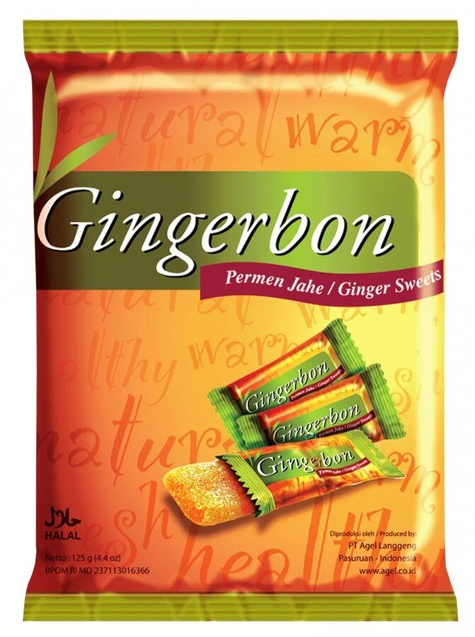 Сладкая сказка Конфеты имбирные мармеладные Ginger Sweets Gingerbon 125 гр.