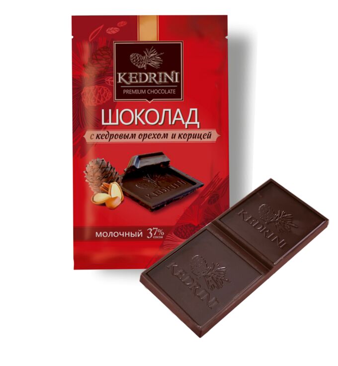 Шоколад с кедровым орехом 90 гр