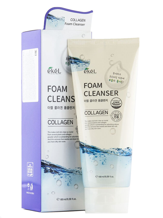 Ekel cosmetics Очищающая коллагеновая пенка для умывания Collagen Foam Cleanser