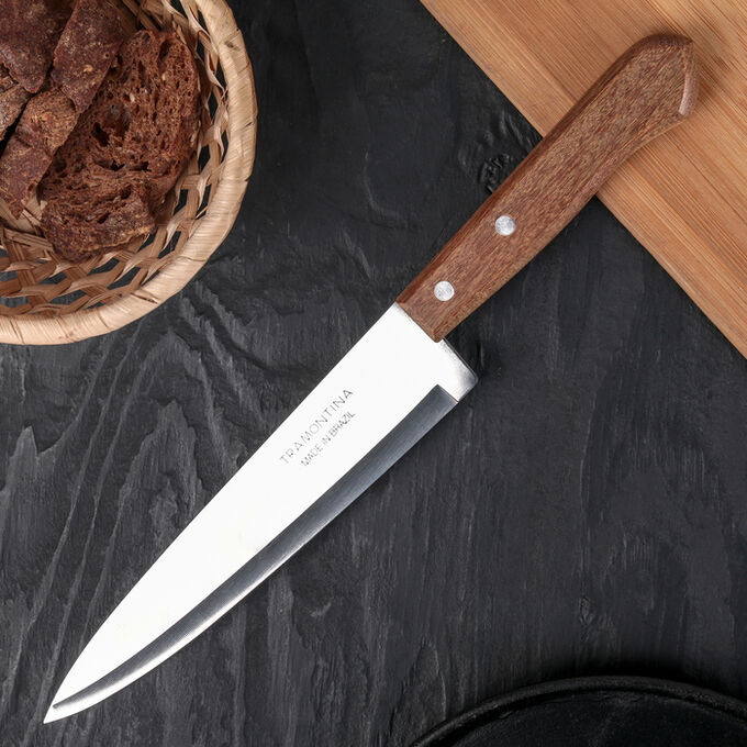 Нож кухонный поварской Universal, лезвие 20 см, сталь AISI 420, деревянная рукоять 2722362