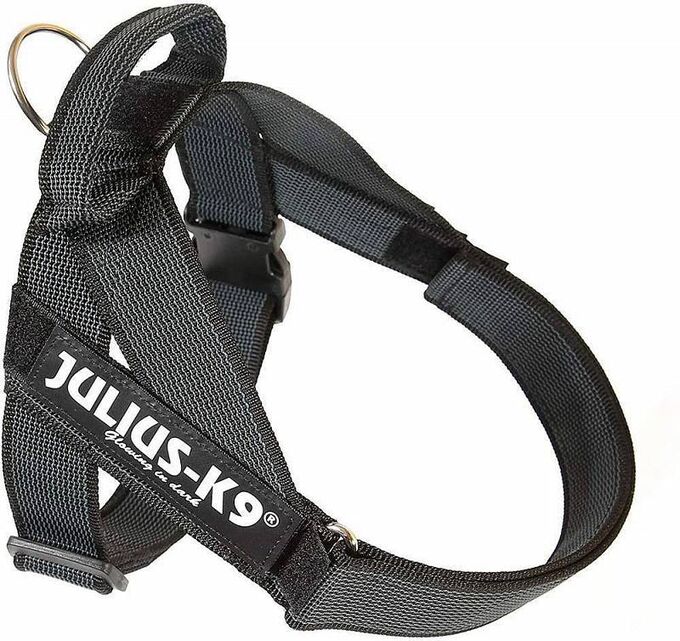 JULIUS-K9 шлейка для собак Ремни Color &amp; Gray IDC® 2 (67-97см 28-40кг), черный