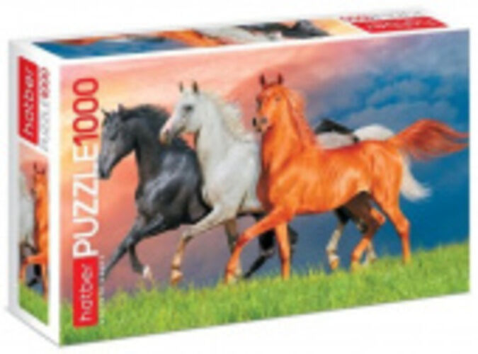 Пазлы 1000 Красивые лошади (68*45 см)