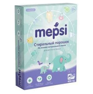 Mepsi Стиральный порошок гипоаллергенный для детского белья, 400 гр.