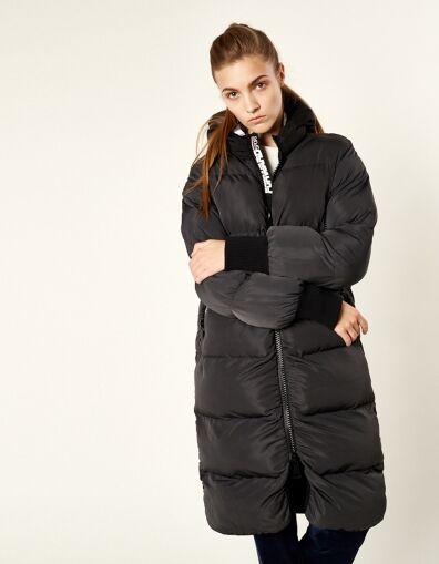 W08201FS-GB182 Пальто утепленное женское (серый/черный), M, шт