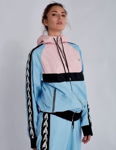 W05101FS-PA182 Куртка спортивная женская (розовый/голубой), S, шт