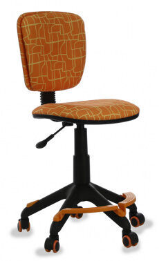 Кресло детское Бюрократ CH-204-F/GIRAFFE оранжевый жираф колеса оранжевый
