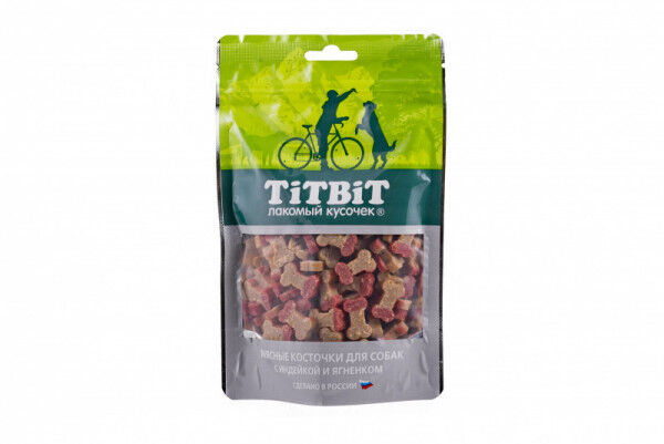Титбит Titbit Косточки мясные с индейкой и ягненком 145г