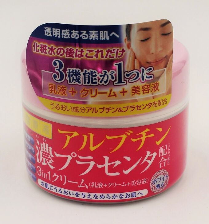 Крем для лица &quot;Арбутин и Плацента&quot; Beauty Stock Solution Three In One Cream AP 180 гр./ Япония, ,