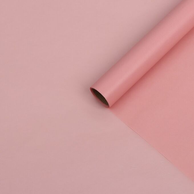 Бумага тишью водоотталкивающая, цвет розовый лотус, 58 см х 5 м