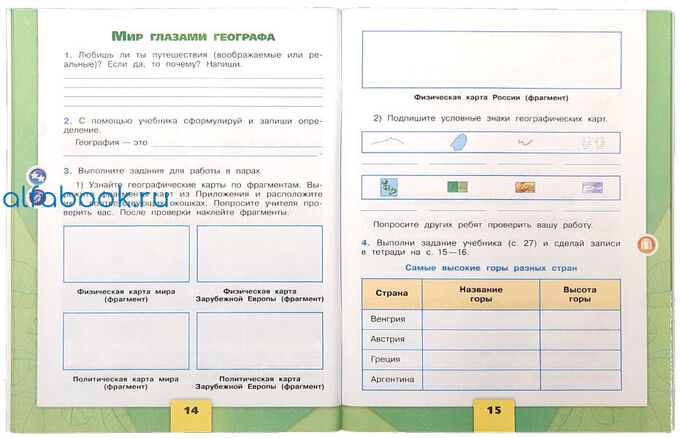 Что такое карта окружающий мир 2 класс 2 часть