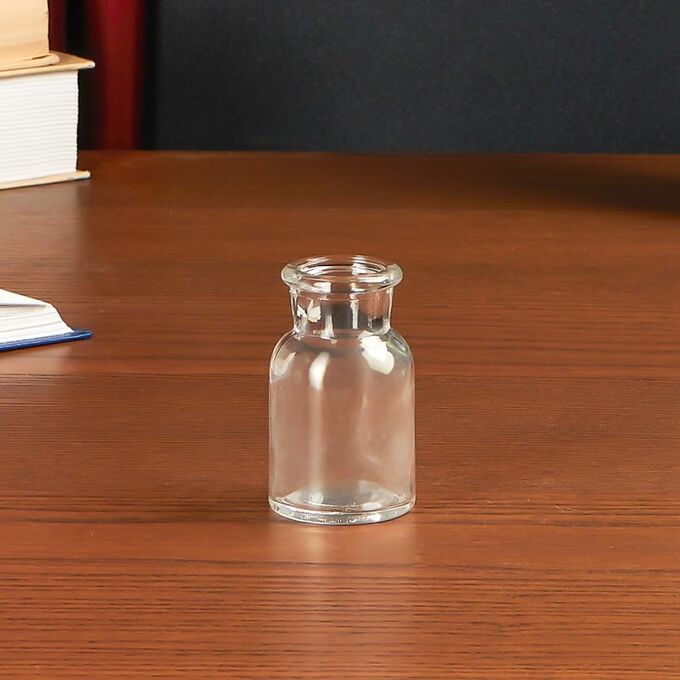 Бутылка для аромамасел/декора стекло &quot;Лёгкость&quot; прозрачная 30 мл 6,5х3,5х3,5 см