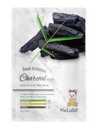 Meloso Total solution charcoal Маска тканевая с углем, 25 гр