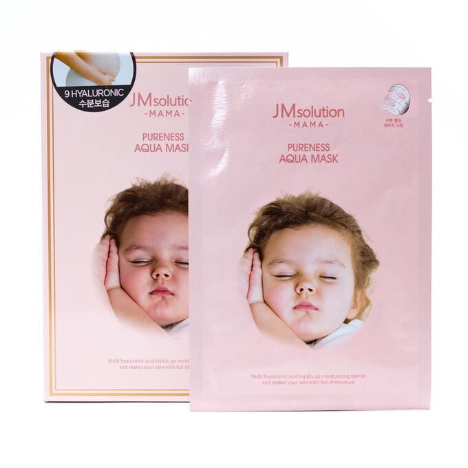 JMSolution MAMA Pureness Aqua Mask Гипоалергенная увлажняющая тканевая маска, 30 мл