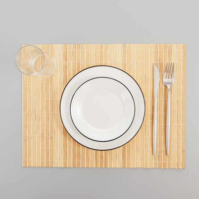 СИМА-ЛЕНД Салфетка сервировочная на стол «Соломка», 43?30 см, цвет светло-коричневый