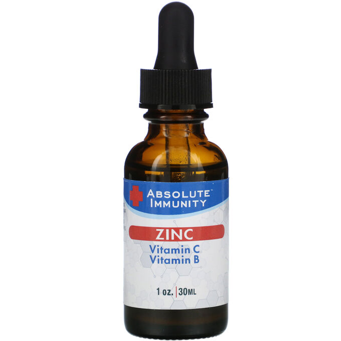 Absolute Nutrition, Immunity, Zinc with Vitamin C &amp; Vitamin B, 1 oz (30 ml)