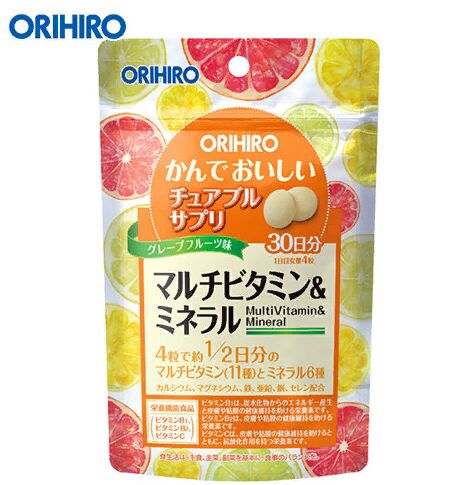 ORIHIRO Мультивитамины и минералы со вкусом тропических фруктов “ОРИХИРО”