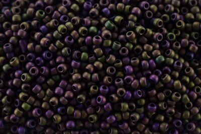 Бисер японский TOHO круглый 11/0 #0085F пурпурный, матовый металлизированный ирис, 10 грамм