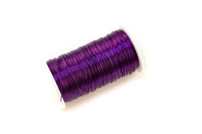 Проволока на катушке толщина 0,3мм, длина 50м, цвет фиолетовый, 1009-154, вес 60г, 1шт