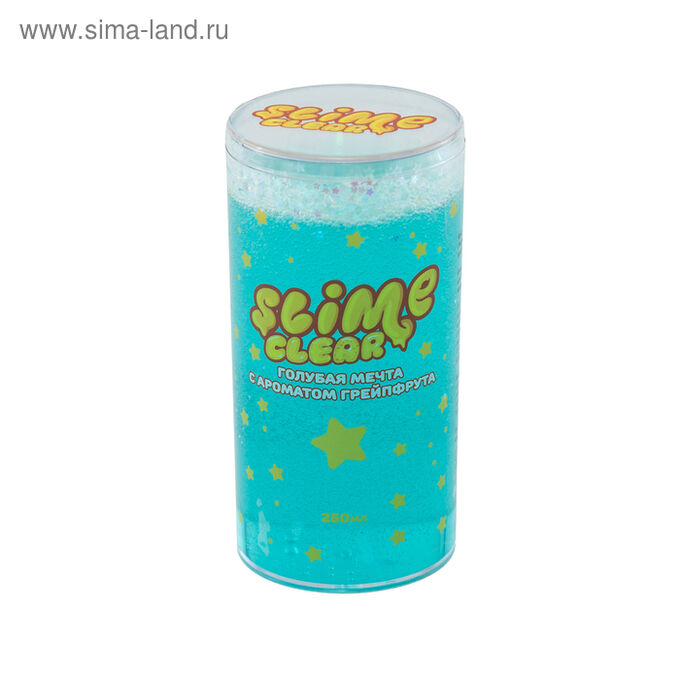 СИМА-ЛЕНД Игрушка ТМ «Slime» Clear-slime Голубая мечта с ароматом грейпфрута, 250 г