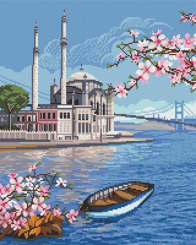 Кристальная мозаика (алмазная вышивка) &quot;ФРЕЯ&quot; ALVK-29 &quot;Стамбул в цветах весны&quot;