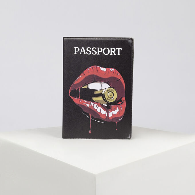 Обложка для паспорта, цвет чёрный 4819678