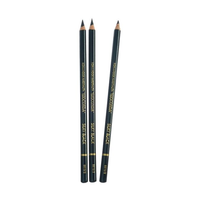 Набор 3 штуки карандаш цветной Koh-I-Noor GIOCONDA 8815 medium, черный (1295203)